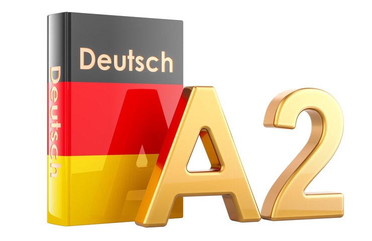 a2 german level concept level pre intermediate 3d rendering isolated transparent background 823159 21076
